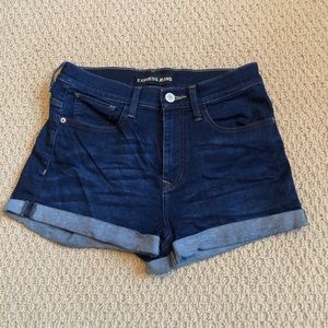 Express Highwaisted Jean Shorts